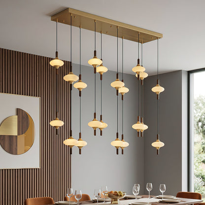 Cascade Spindle Chandelier - Zelno