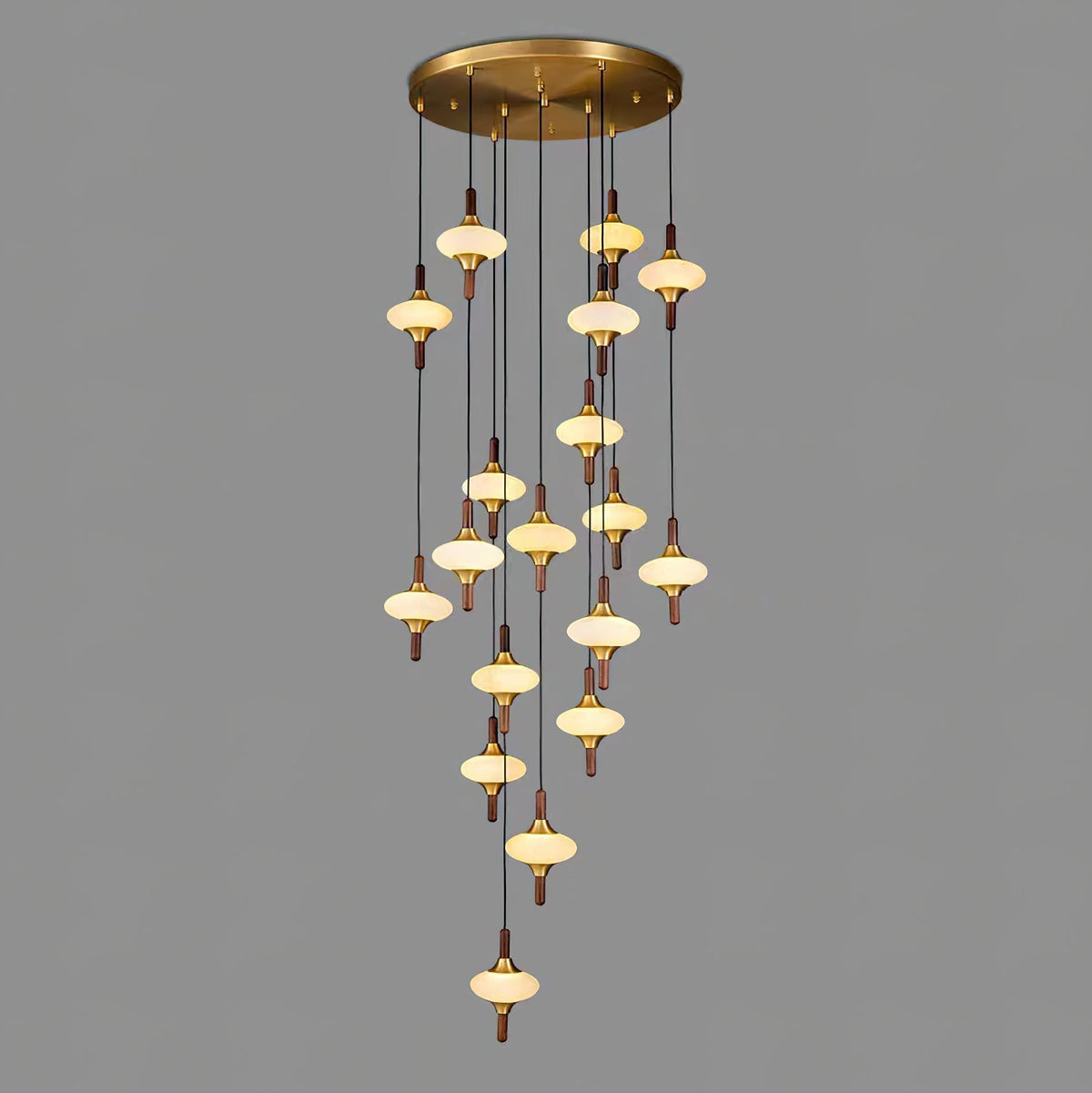 Cascade Spindle Chandelier - Zelno