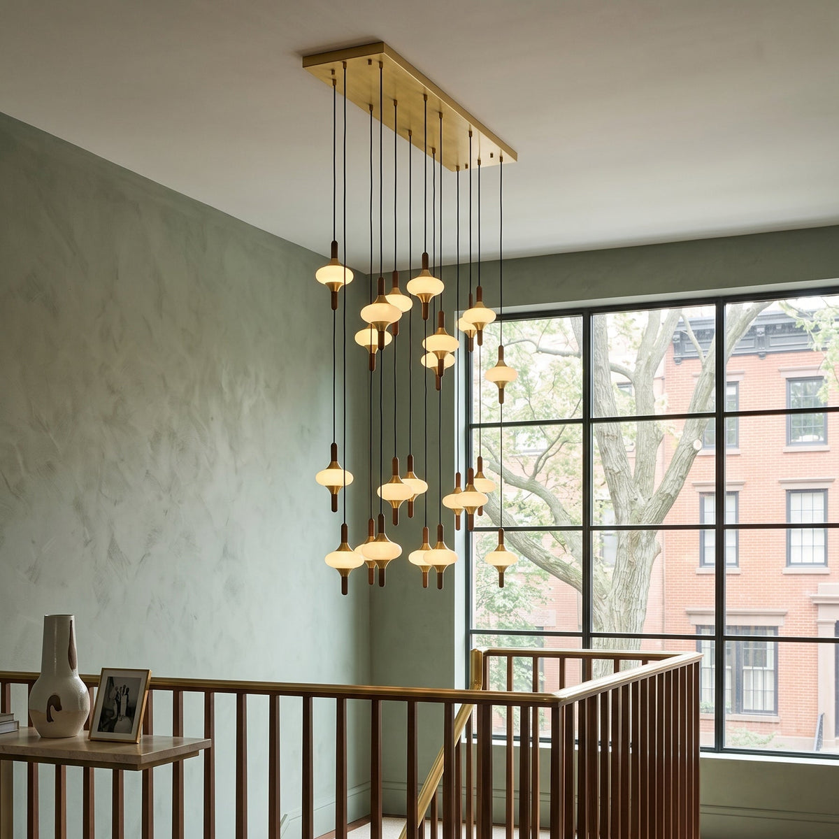 Cascade Spindle Chandelier - Zelno