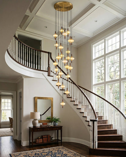 Cascade Spindle Chandelier - Zelno