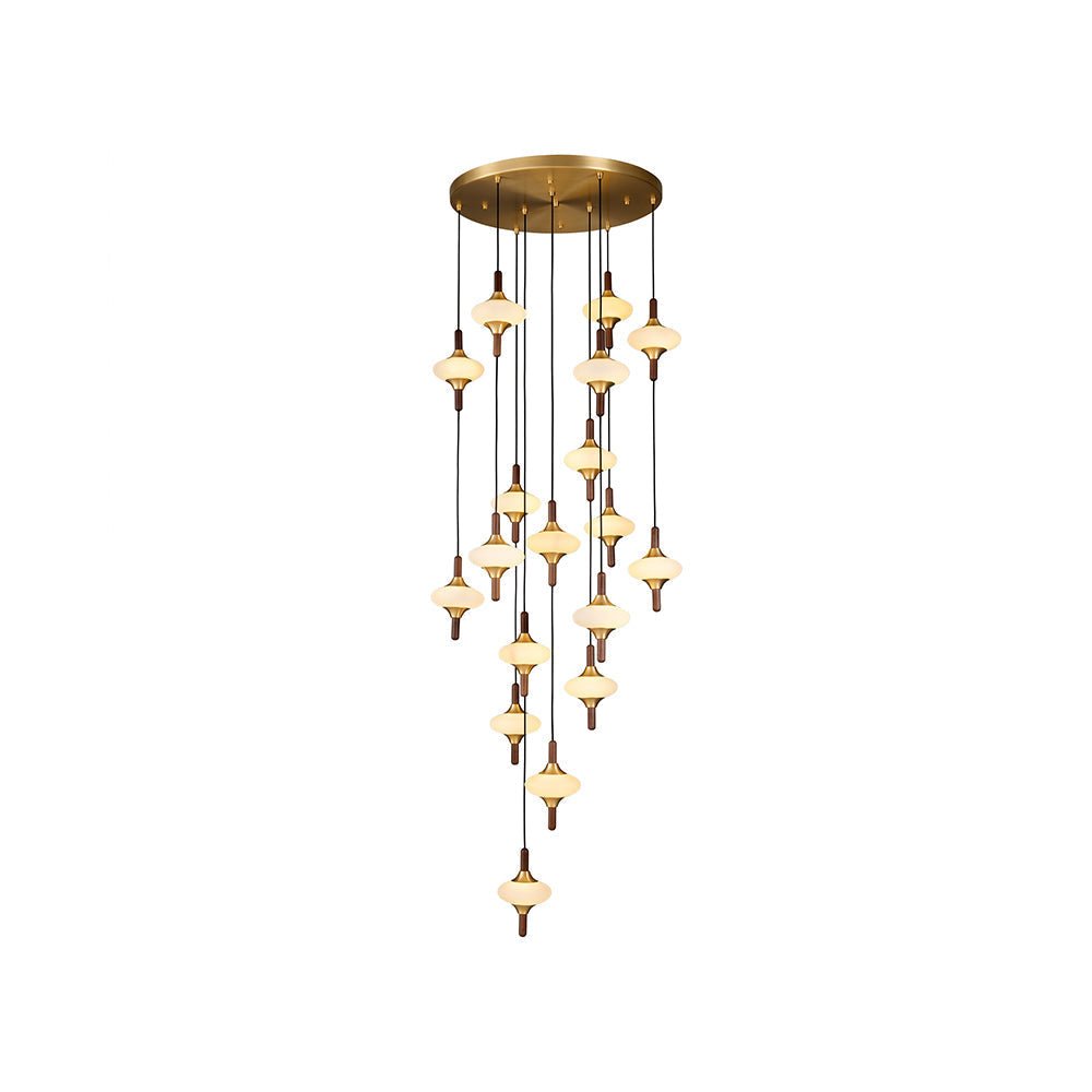 Cascade Spindle Chandelier - Zelno
