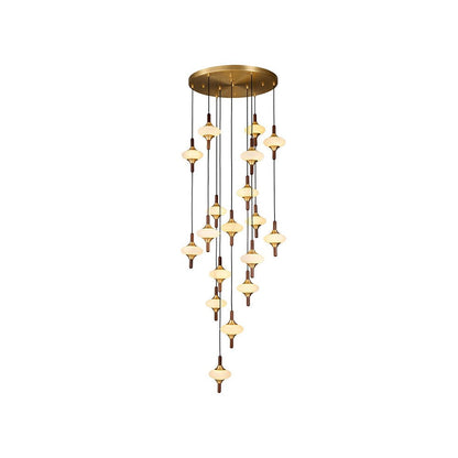 Cascade Spindle Chandelier - Zelno