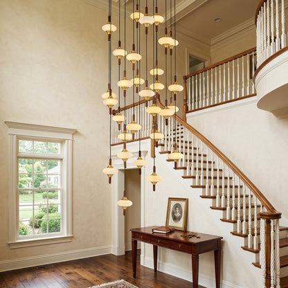 Cascade Spindle Chandelier - Zelno