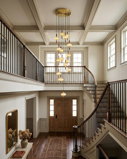 Cascade Spindle Chandelier - Zelno