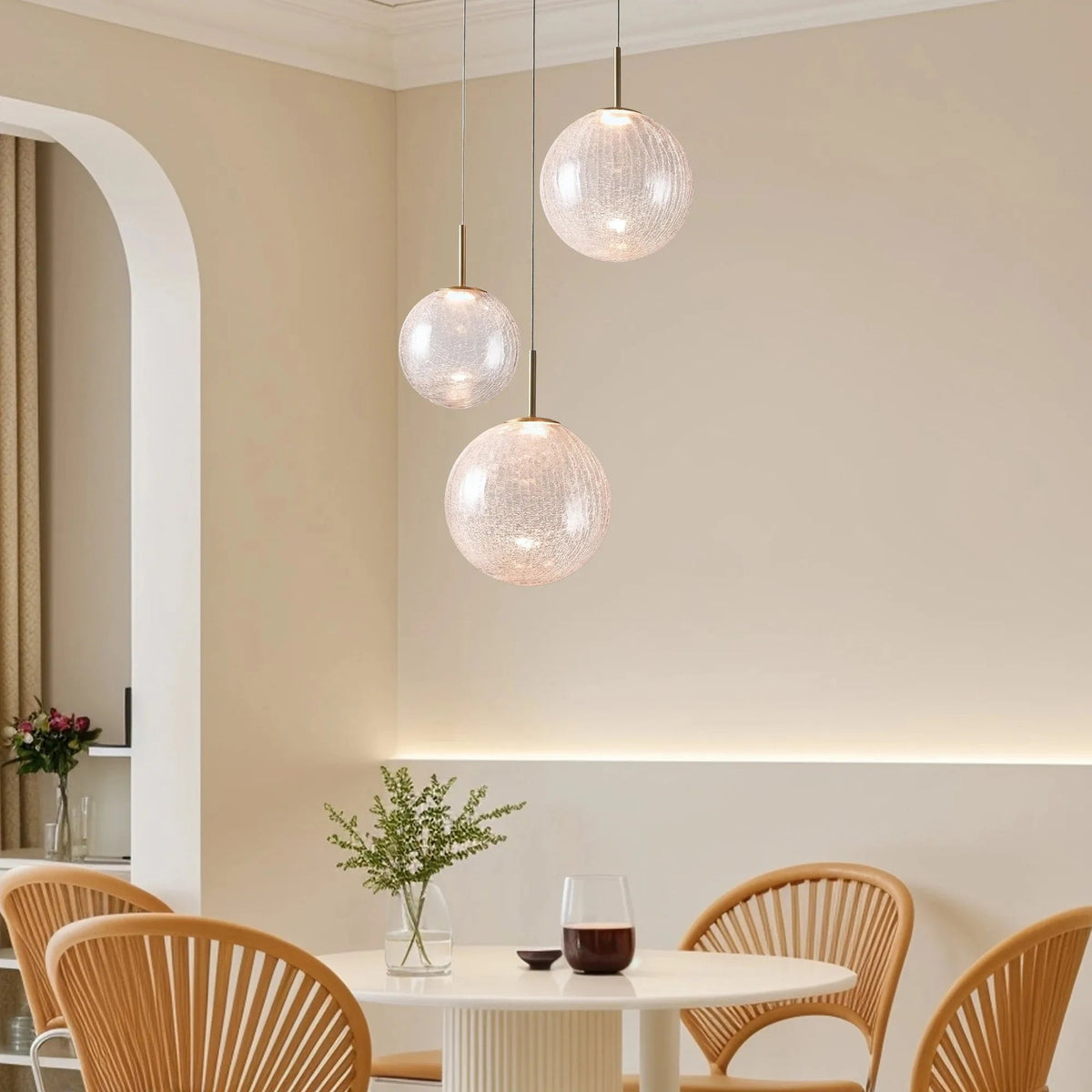 Casen Round Chandelier 20''28''34''43'' - Zelno