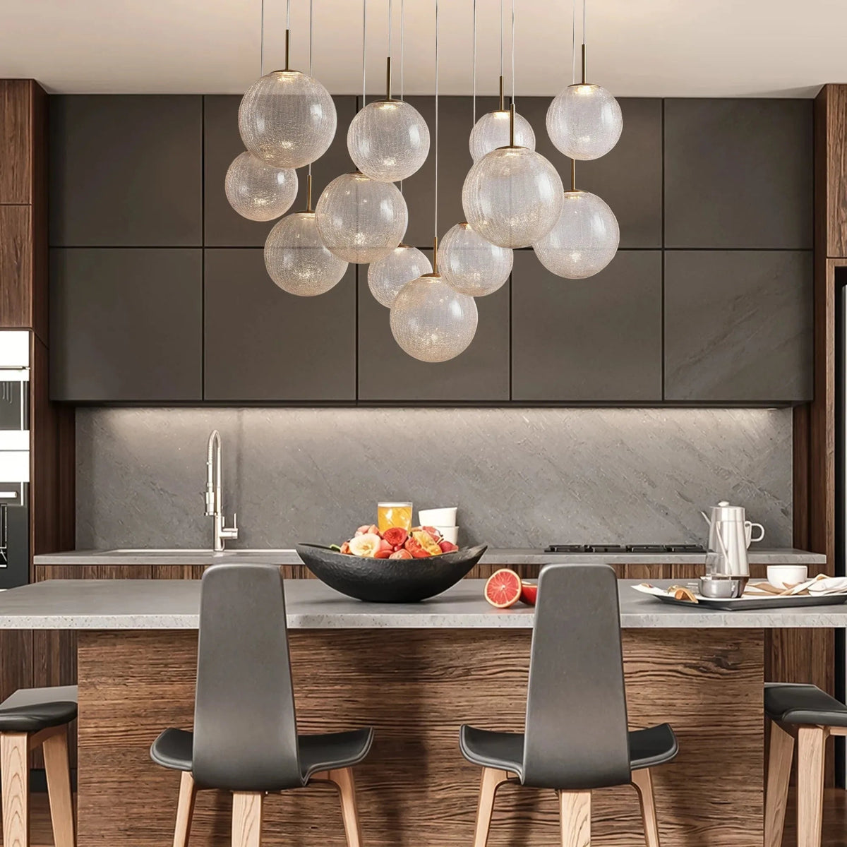 Casen Round Chandelier 20''28''34''43'' - Zelno
