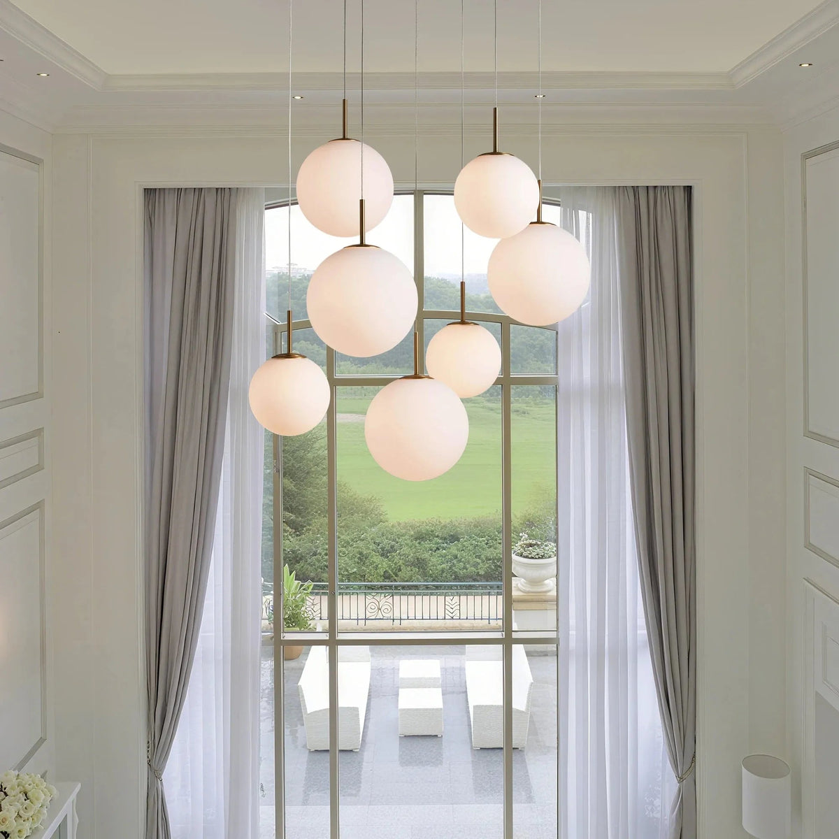 Casen Round Chandelier 20''28''34''43'' - Zelno