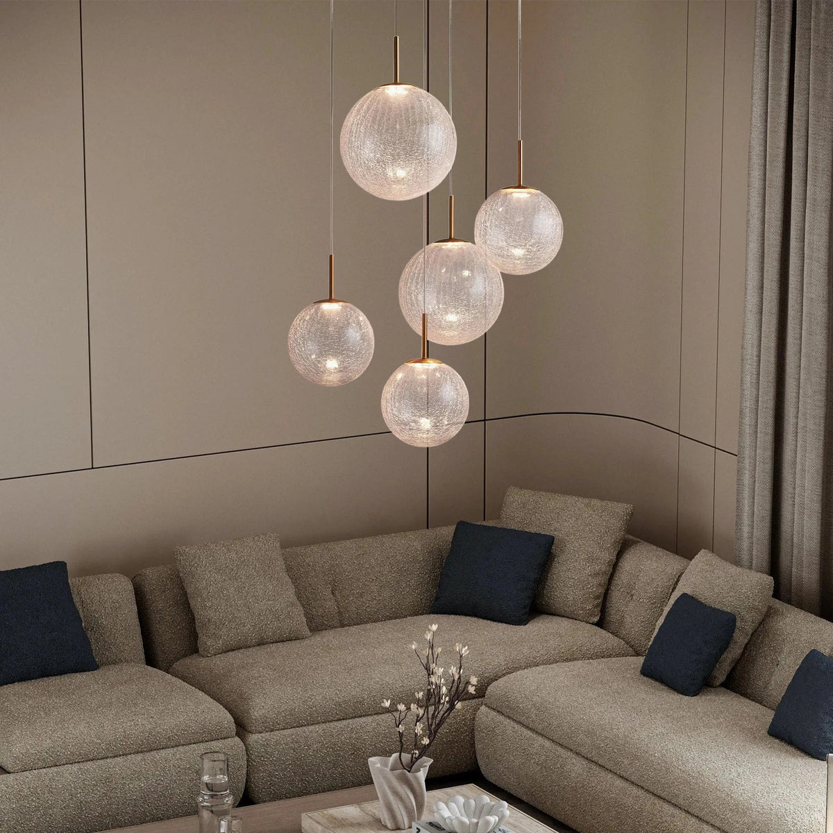 Casen Round Chandelier 20''28''34''43'' - Zelno
