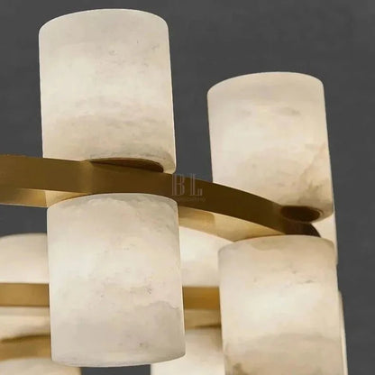 CAURIS ALABASTER LINEAR CHANDELIER 33.5" 39.4" 47.2"L - Zelno Lighting