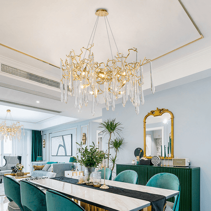 Cecily Modern Crystal Branch Chandelier - Zelno Lighting