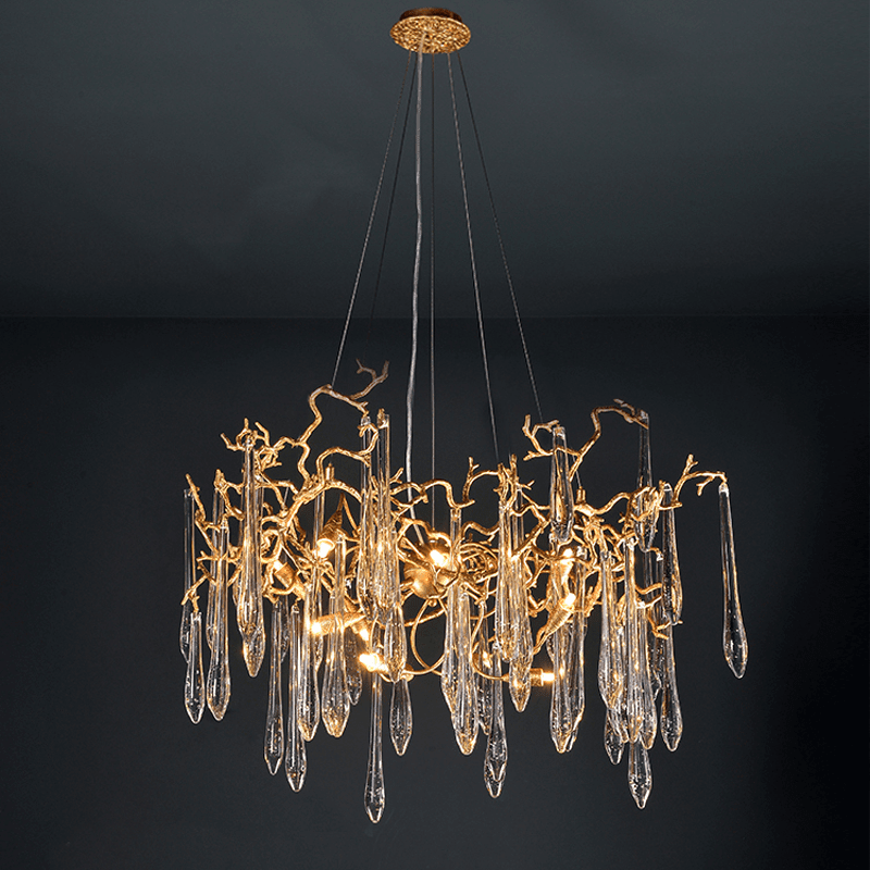 Cecily Modern Crystal Branch Chandelier - Zelno Lighting