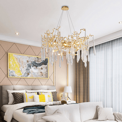 Cecily Modern Crystal Branch Chandelier - Zelno Lighting