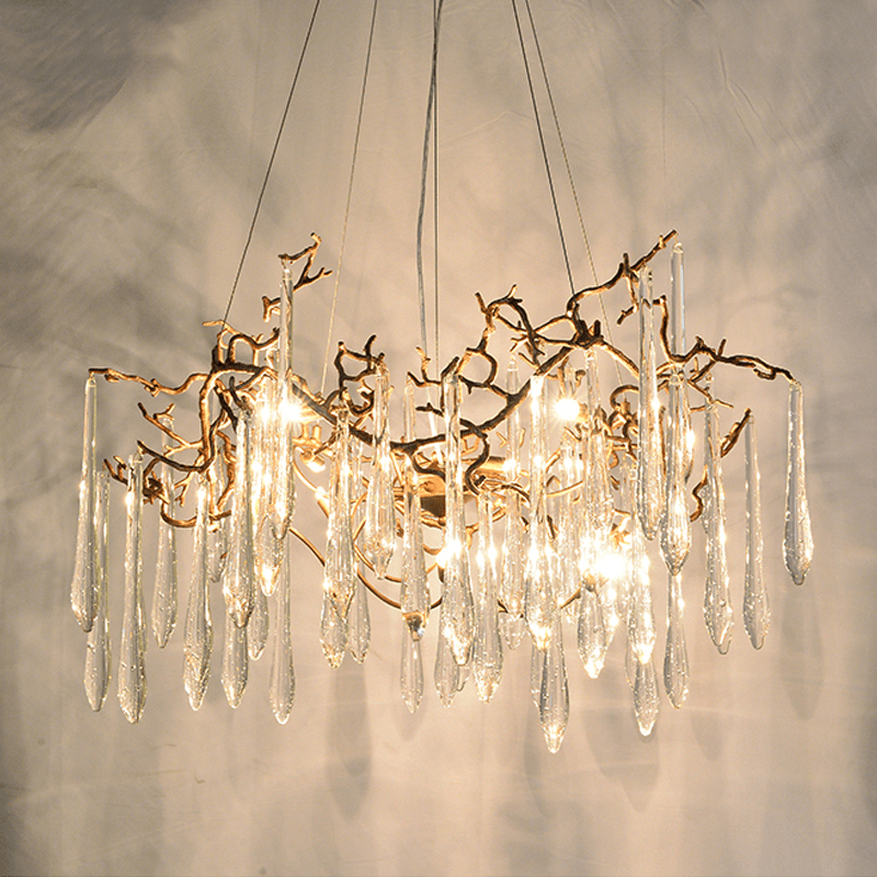 Cecily Modern Crystal Branch Chandelier - Zelno Lighting