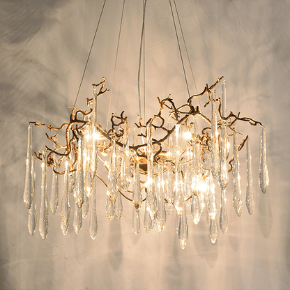 Cecily Modern Crystal Branch Chandelier - Zelno Lighting