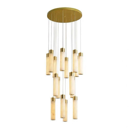 Celestial Alabaster Cascade Chandelier - Zelno Lighting