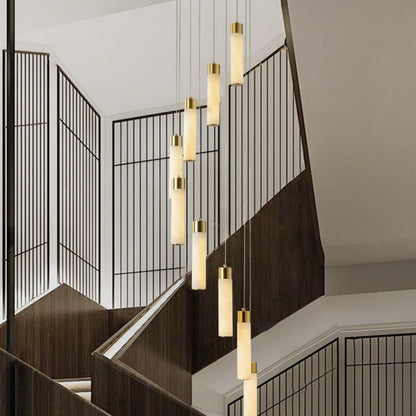 Celestial Alabaster Cascade Chandelier - Zelno Lighting