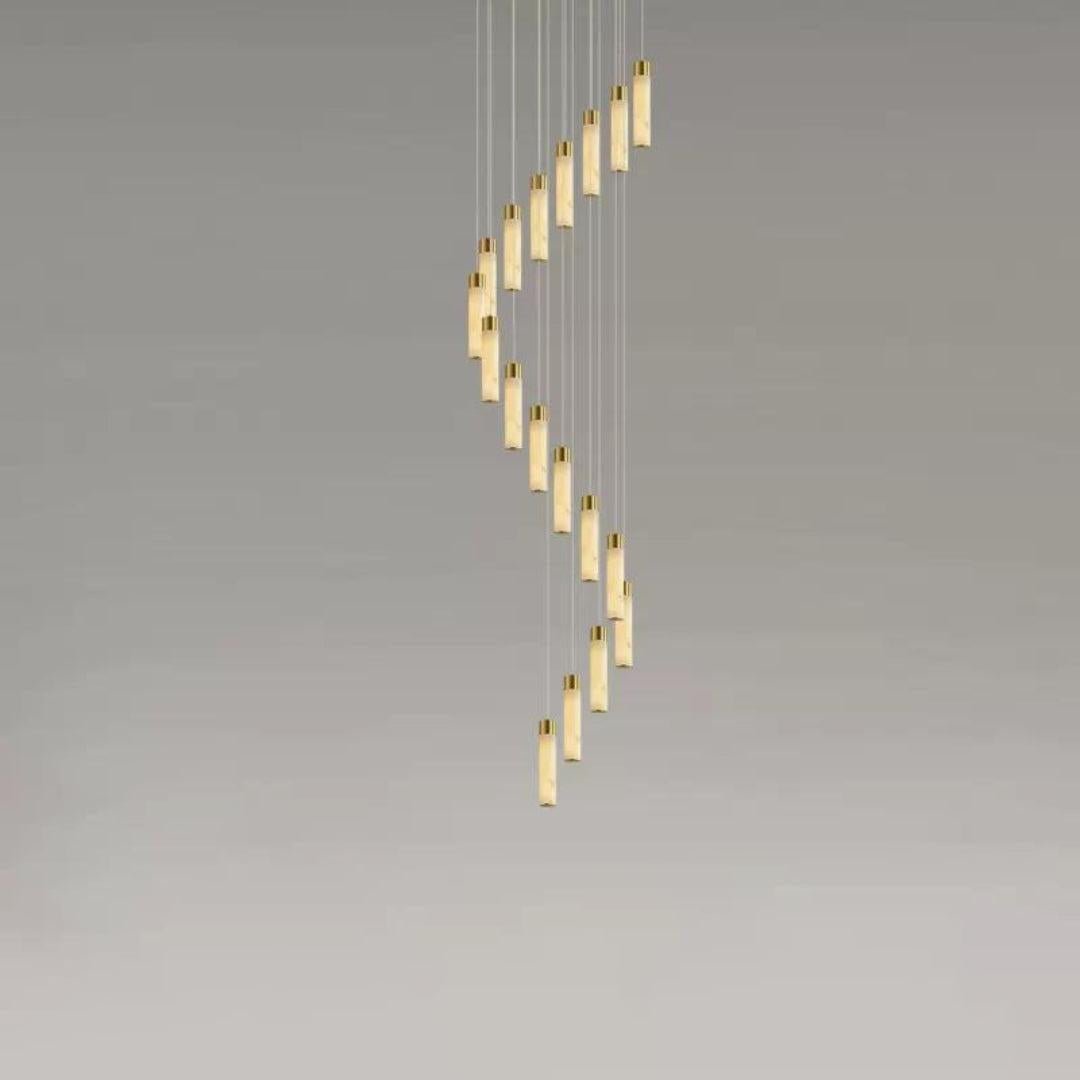 Celestial Alabaster Cascade Chandelier - Zelno Lighting