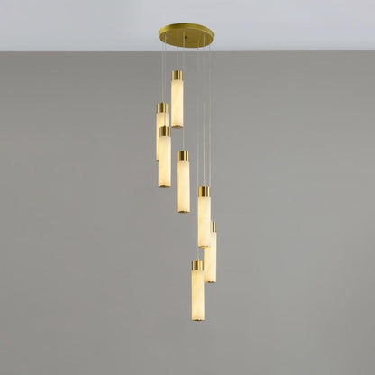 Celestial Alabaster Cascade Chandelier - Zelno Lighting