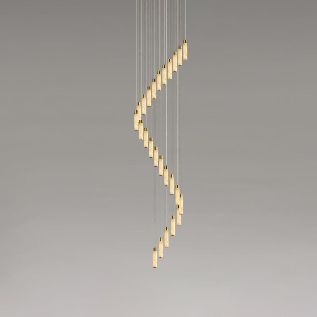 Celestial Alabaster Cascade Chandelier - Zelno Lighting