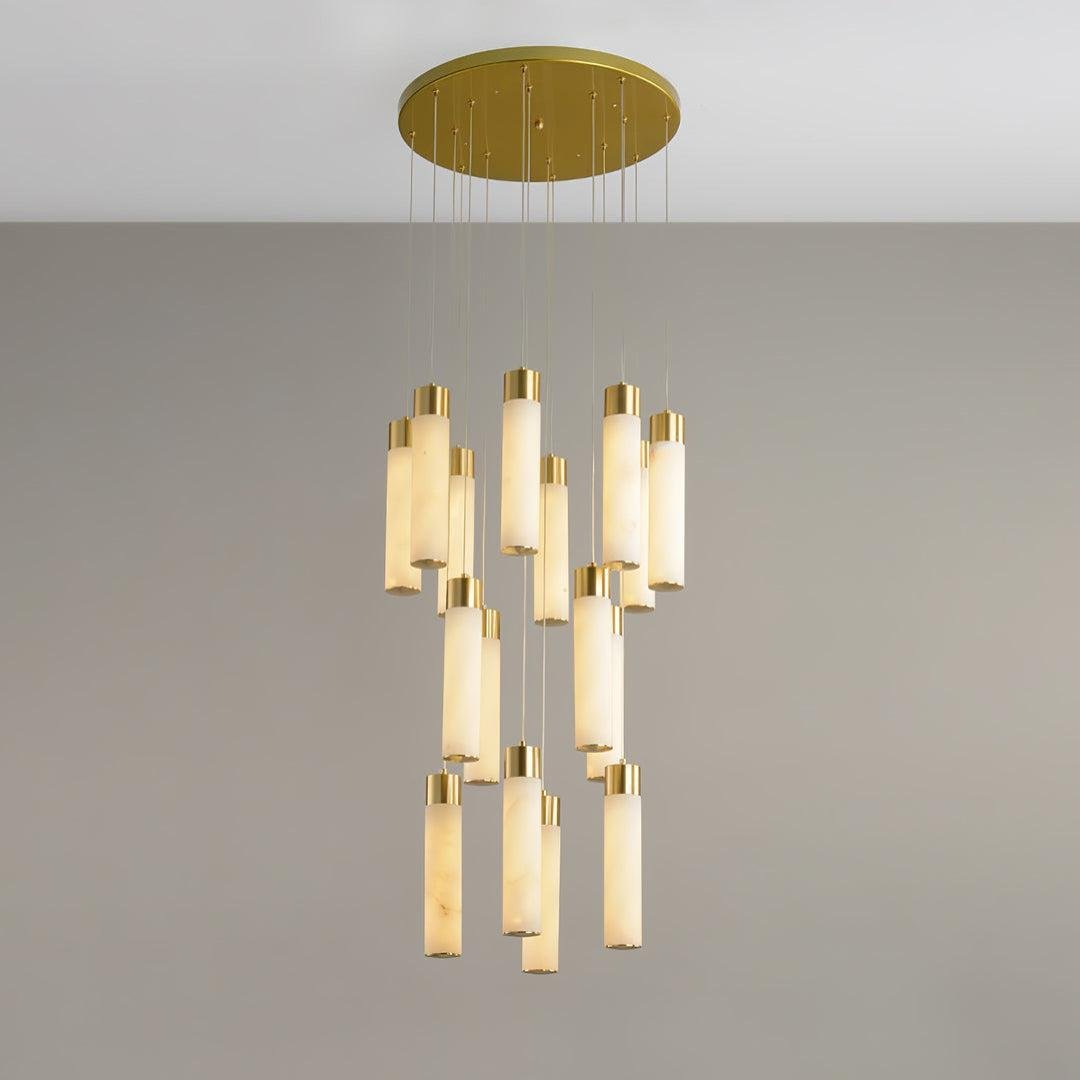 Celestial Alabaster Cascade Chandelier - Zelno Lighting
