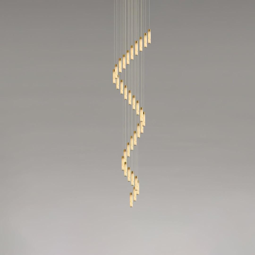 Celestial Alabaster Cascade Chandelier - Zelno Lighting