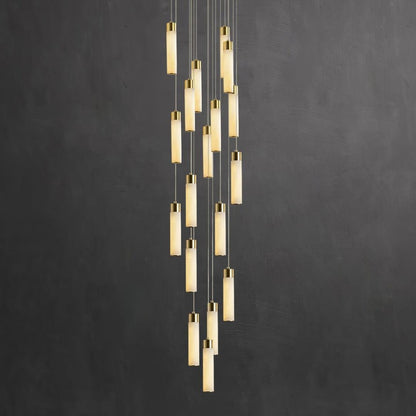 Celestial Alabaster Cascade Chandelier - Zelno Lighting