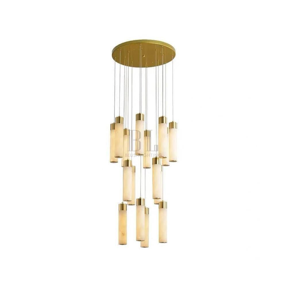 Celestial Alabaster Cascade Chandelier - Zelno Lighting