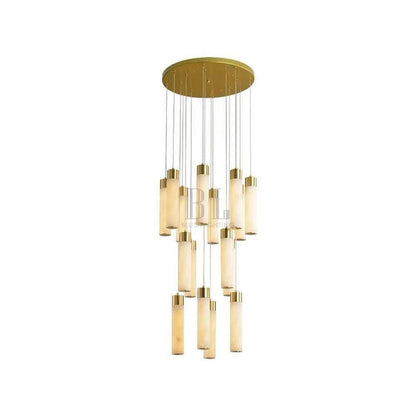 Celestial Alabaster Cascade Chandelier - Zelno Lighting