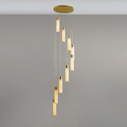 Celestial Alabaster Cascade Chandelier - Zelno Lighting