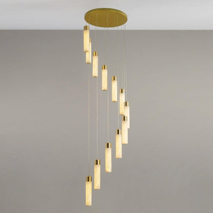 Celestial Alabaster Cascade Chandelier - Zelno Lighting