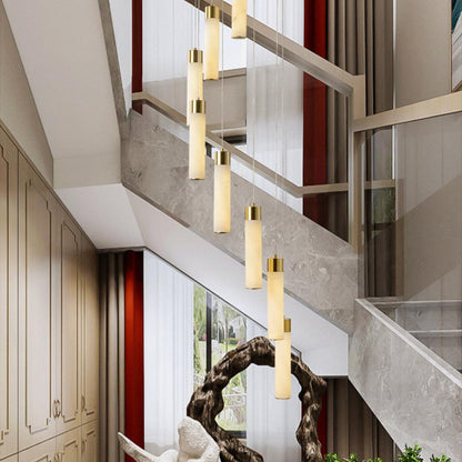 Celestial Alabaster Cascade Chandelier - Zelno Lighting