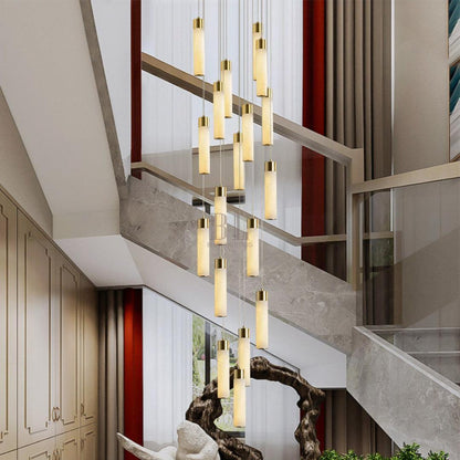 Celestial Alabaster Cascade Chandelier - Zelno Lighting