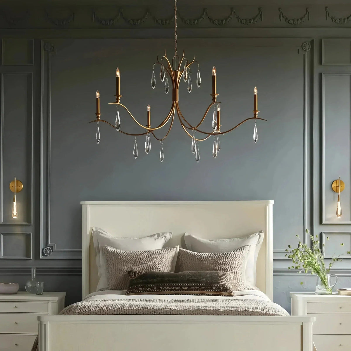 Celine Chandelier 36" 59" for Living Room - Zelno Lighting