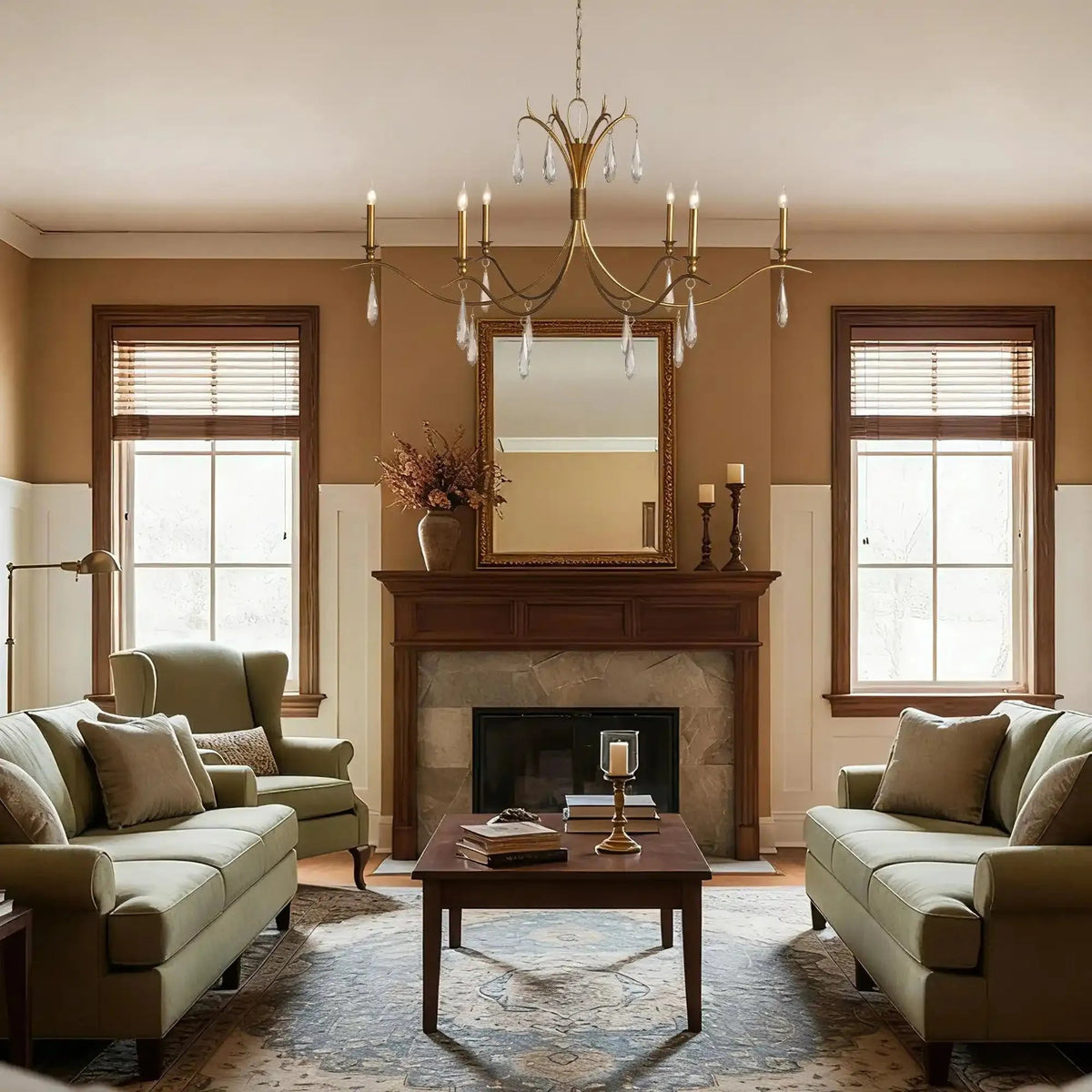 Celine Chandelier 36" 59" for Living Room - Zelno Lighting