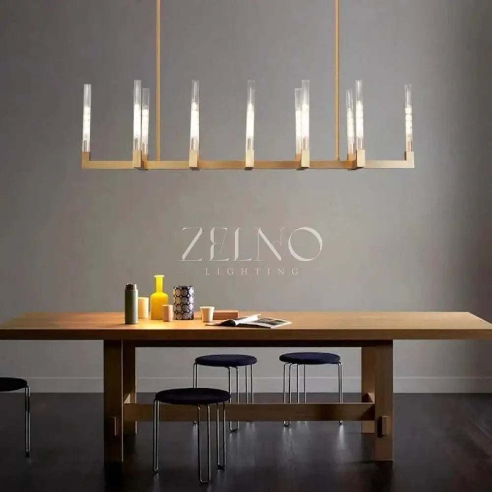 Cennela Linear Chandelier 55", 67" - Zelno