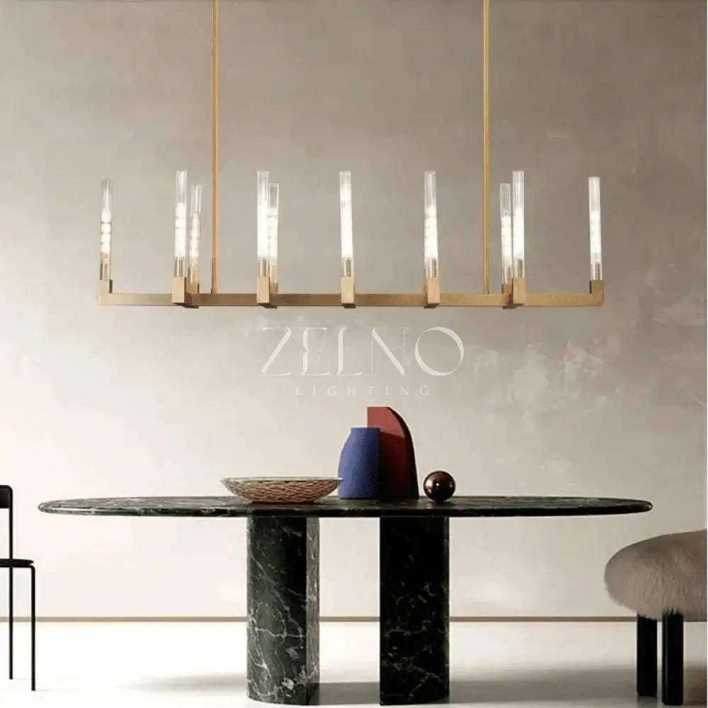Cennela Linear Chandelier 55", 67" - Zelno