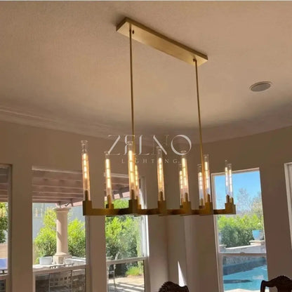 Cennela Linear Chandelier 55", 67" - Zelno