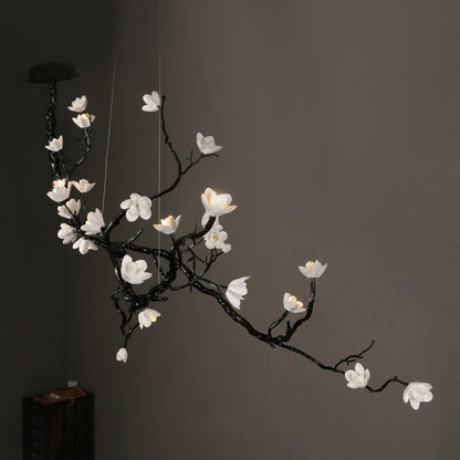 Ceramic Flower Chandelier - Zelno Lighting