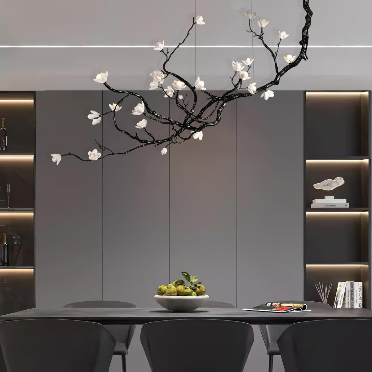 Ceramic Flower Chandelier - Zelno Lighting