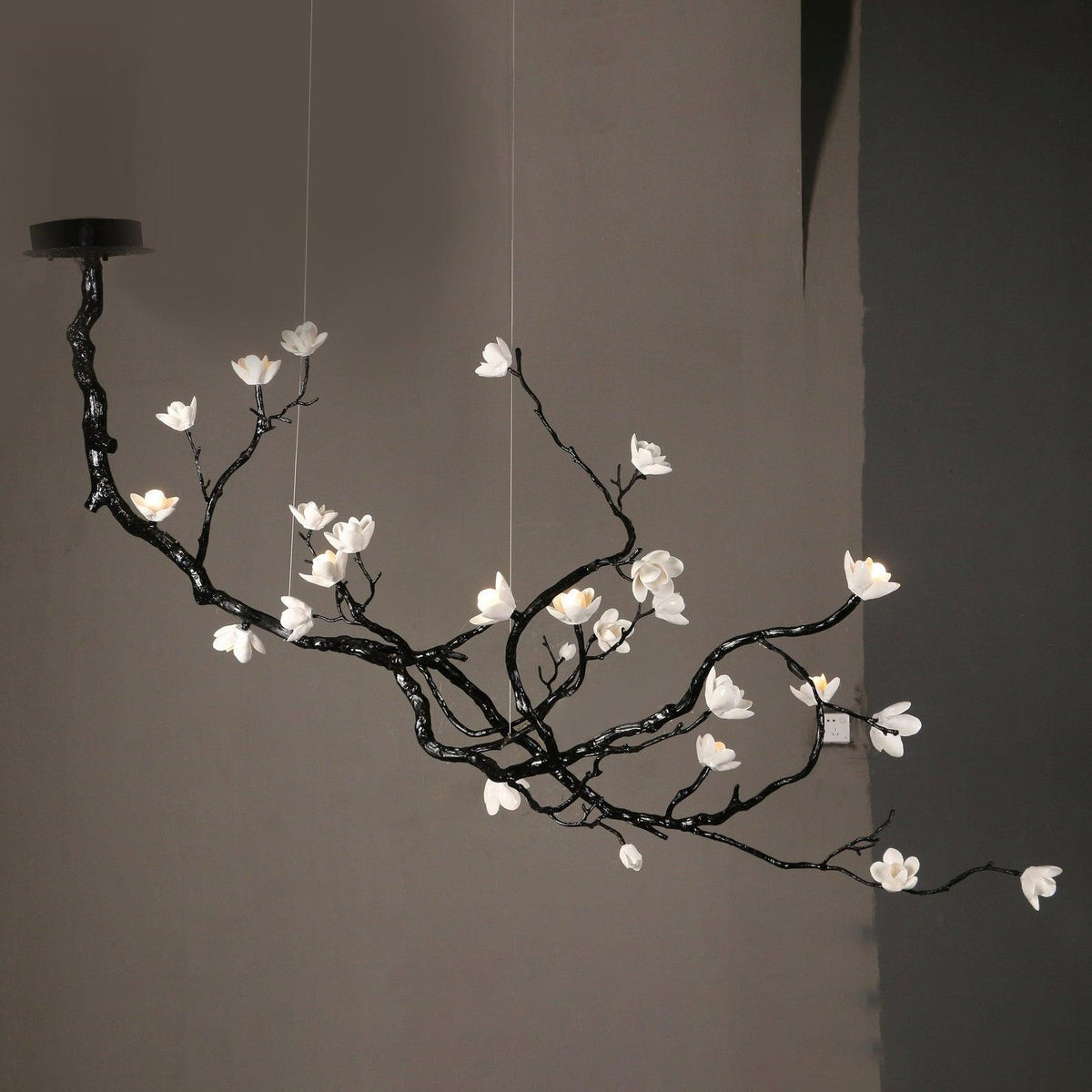 Ceramic Flower Chandelier - Zelno Lighting