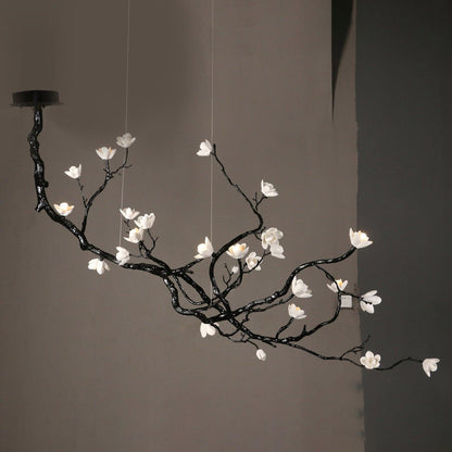 Ceramic Flower Chandelier - Zelno Lighting