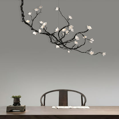 Ceramic Flower Chandelier - Zelno Lighting