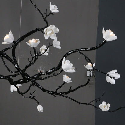 Ceramic Flower Chandelier - Zelno Lighting