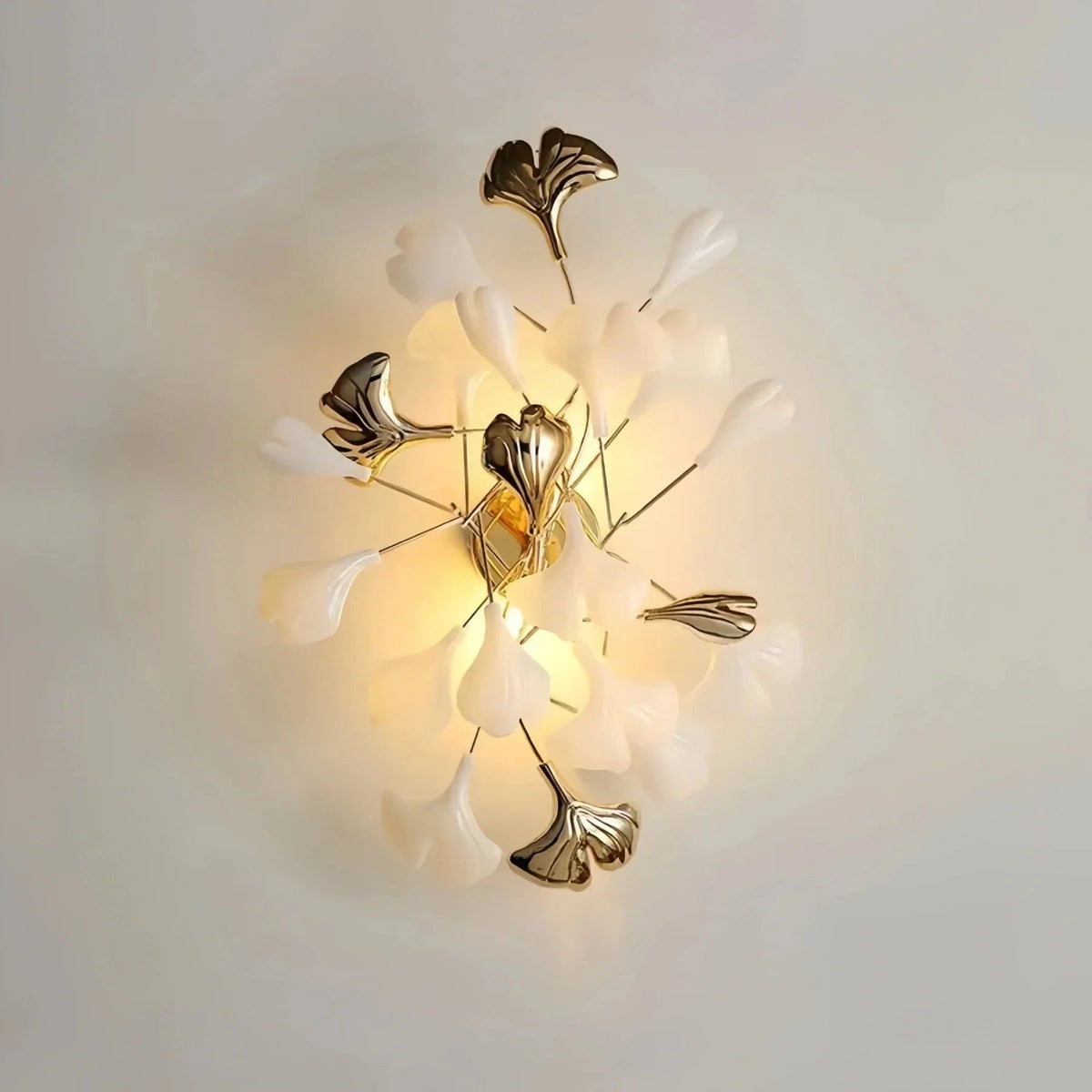 Ceramic Gingko Wall Lamp - Zelno Lighting