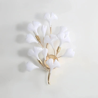 Ceramic Gingko Wall Lamp - Zelno Lighting