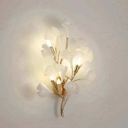 Ceramic Gingko Wall Lamp - Zelno Lighting