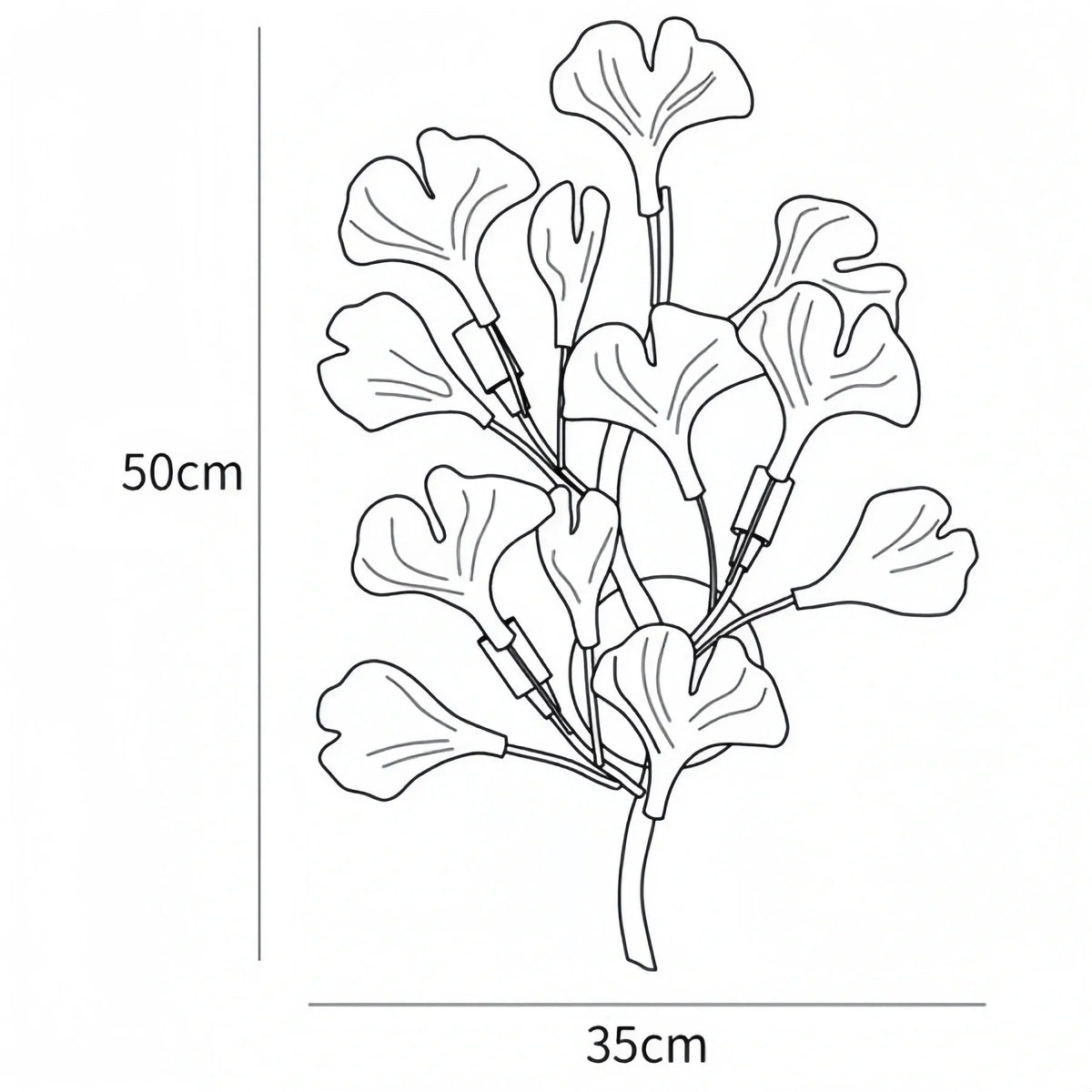 Ceramic Gingko Wall Lamp - Zelno Lighting