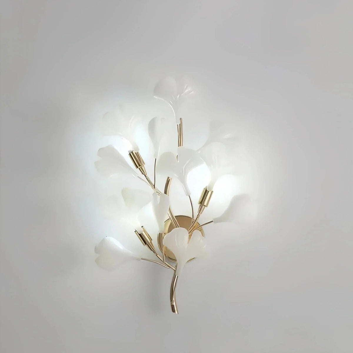 Ceramic Gingko Wall Lamp - Zelno Lighting