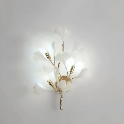 Ceramic Gingko Wall Lamp - Zelno Lighting