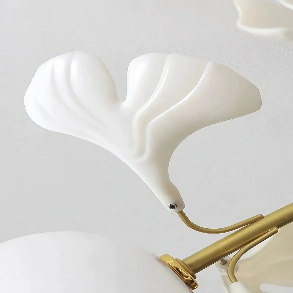 Ceramic Ginkgo Glass Ceiling Lamp - Zelno Lighting